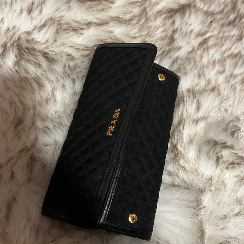 Prada quilted wallet